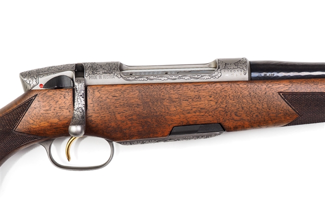 Styer Mod M Rifle Steyr Mannlicher Model M Luxus Engraved Bolt Action Rifle 7 mm Rem ...